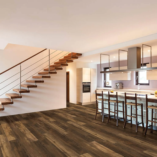 Wood look vinyl flooring